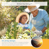 Suncast Vista 7x7 Storage Shed with Multi-Wall Resin Panels, 4 Skylights, IllumiVent System, and Pad-Lockable Doors, 84" D x 84" W x 98" H Suncast