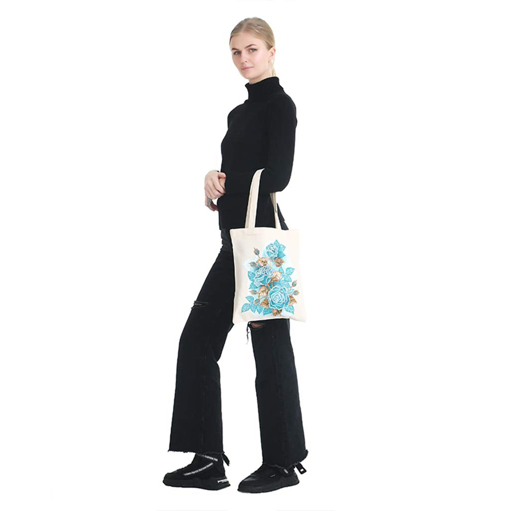 JGA JOGGING ARM 5D DIY Diamond Painting Cotton Canvas Tote Reusable Shopping Bags Art Handwork Handbags for Women Daily Organization JGA JOGGING ARM