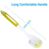 YeuDeuy Scrub Brush for Dish Kitchen Sink Pot Pan with Stiff Bristles, Yellow-Green 3pcs YeuDeuy