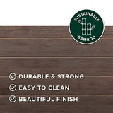 Zinus Suzanne Bamboo and Metal Platform Bed Frame, 7-Inch Low Profile, Solid Steel Construction, No Box Spring Needed, Wood Slat Support, Easy Assembly, Grey Wash, King Zinus