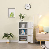 3 Door Metal Vertical Storage Locker for Kids Bedroom, Children Room, School, Office, Home ,Stackable Steel Storage Cabinet for Toys, Clothes & Sports Equipment,Anti-falling Device. (3D, white) DAYTOYS