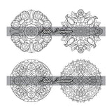 100 Mini Mandalas: A Mandala Coloring Book for Adults and Kids with Easy, Cute, and Tiny Designs for Stress Relief and Relaxation WoodArtSupply