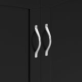 AFI, Marion Queen Wood Murphy Bed Chest with 6" Mattress, Storage Drawer, & Built-in Charger, Black AFI