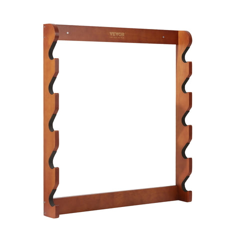 VEVOR Gun Rack, 5-Slot Wall Mounted Wooden Gun Rack, Heavy Duty Gun Display Rack Holds 5 Shotguns and Rifles, Wall Storage Display Rifle Rack with Soft Padding, 132 lbs Capacity VEVOR