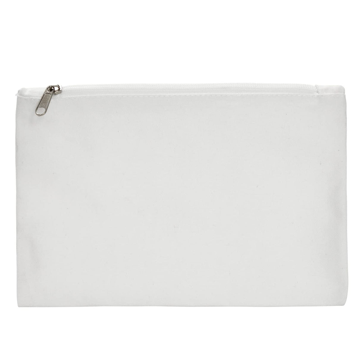 Juvale 12-Pack Bulk Blank Canvas Zipper Pouch Set, 8x6 Canvas Pencil Pouch with Zipper for Cosmetic & DIY Crafts, Pens, Markers, Scissors, Makeup Brushes, Lip Gloss, Hair Clips Juvale