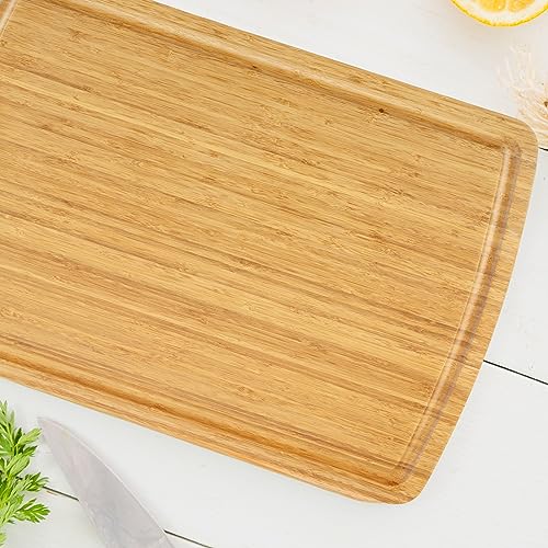 GaoMon 30" Extra Large Bamboo Cutting Board, XXXL Wood Cutting Board for Stove Top, Noodle Board, Over the Sink Cutting Board, Turkey Carving Board, Chopping Board for Meat Vegetables Cheese - WoodArtSupply