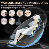 BILITOK Massage Chair Recliner with Zero Gravity with Full Body Air Pressure, Speaker and Blue-Tooth Connection, Easy to Use at Home and in The Office BILITOK