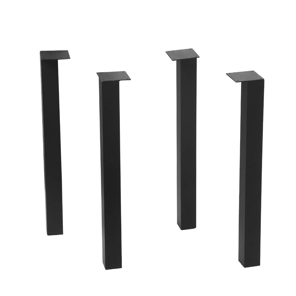 MBQQ Furniture Legs H28 Rustic Decory Table Legs,Heavy Duty Metal Desk Legs,Dining Table Legs,Set of 4 Black,DIY Iron Legs MBQQ