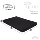 Milliard Memory Foam Futon Mattress - Full Size (Frame Not Included) (Black), 71"52"x6" Milliard