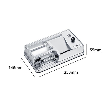 Automatic Cigarette Rolling Machine Electric with Automatic Counter Tobacco Injector Roller Machine Portable for King/Regular Size Tubes 0.31'' 8mm (Silver)