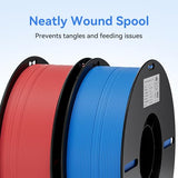 Creality 3D Printer Filament 1.75mm 4KG, PLA Filament Bulk +/- 0.02mm, 4 Pack 1kg Spool(2.2lbs) 3D Printing Filament Fits for Most FDM 3D Printers, Black White Blue Red