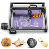 ACMER S2 Pro Laser Engraver, 36000mW Laser Cutting Machine with Built-in 30L Air Pump, 400 * 400mm Engraving Area, High-Speed, WiFi & TF Card, for DIY Projects and Small Busines ACMER