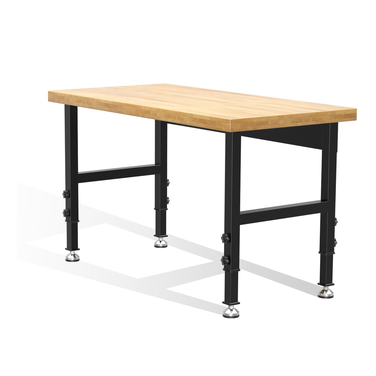 48” Adjustable Work Bench, Heavy Duty Work Table for Workshop, Garage, 3000 Lbs Capacity Maemttes