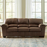 Signature Design by Ashley Bladen Faux Leather Sofa, Brown Signature Design by Ashley