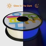 HELLO3D Glow in The Dark PLA Filament, Blue Purple Luminous Filament 1.75mm Strong Glow Effect 3D Printer Filament, 1kg Spool (2.2lbs), Dimensional Accuracy +/- 0.05 mm,Glow Blue Purple HELLO3D