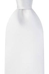 KissTies 4PCS Ties For Men White Solid Tie Wedding Neckties + 1 Gift Box KissTies