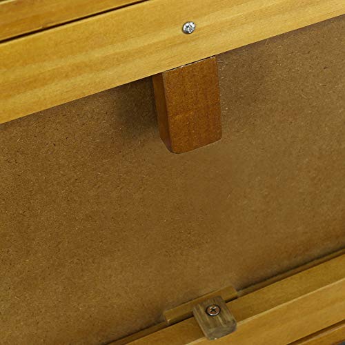 Casual Home Kennedy End Table Drawer, Concealment Furniture, Warm Brown Casual Home