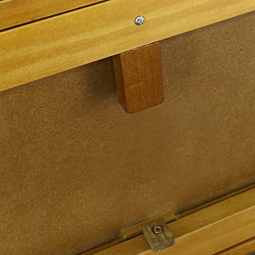 Casual Home Kennedy End Table Drawer, Concealment Furniture, Warm Brown - WoodArtSupply