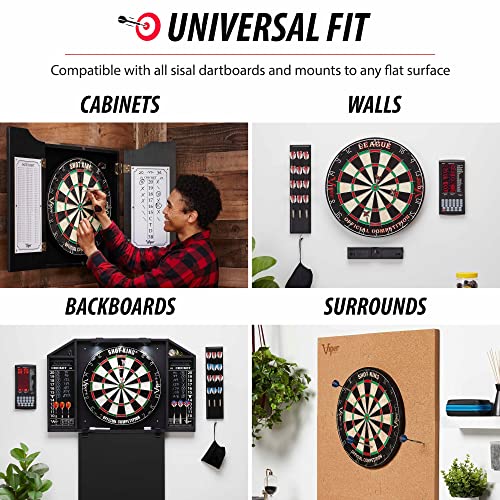 Viper QuickFit Dartboard Mounting Bracket with Viper Pro Line Oche Tape,Black Viper