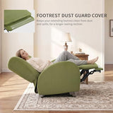 EONIX Stylish Power Glider Rocker Recliner Chair, Dual Motor Independently Controlled Footrest and Backrest, Detachable Headrest, Lazy Boy Recliner for Living Room, SXXY010041, Olive Green