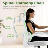 AreShark Office Chair Ergonomic Desk Chairs with Adjustable Lumbar Support& Headrest Hanger, High Back Breathable Mesh Chair with Wheels, Rolling Swivel Comfy Task Computer Chair for Home Work Gaming AreShark