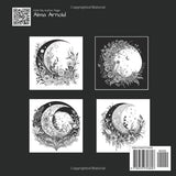 Moonlit Blooms: Boho Inspired Moons & Flowers Coloring Book for Adults Majosta