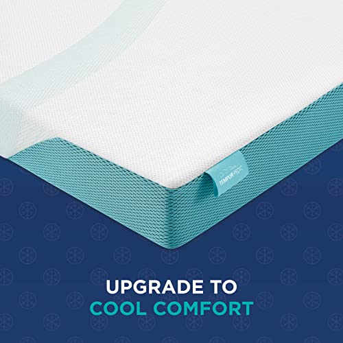 Tempur-Pedic TEMPUR-Adapt + Cooling 3-Inch King Mattress Topper Medium Luxury Premium Foam, Washable Cover, Medium Cooling Topper,white