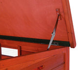 TRIXIE Natura Duck Coop with Ramp, Pull-Out Tub, Hinged Roof, Brown, 36x30x27 TRIXIE