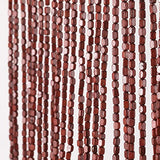 ANMINY Wood Bamboo Beaded Curtain 2 Panels Wooden Hanging Room Divider 52 Strands Decorative Handmade Door Bead Curtains Wall Panel Blinds for Doorway Restaurant Home Decor 35" x 76" - Wave Flower ANMINY