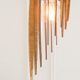 STALACTITE Wood Pendant Light | Mid Century Modern Chandelier | Hanging Lamp | Wood Chandelier Lighting | Modern Light Fixture | Modern Pendant Light DEZAART