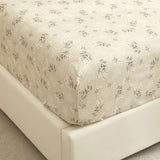 HighBuy Twin Size Fitted Bed Sheet - Boho Floral Luxury Single Fitted Sheet Only - Fits 15 inch Mattress - Extra Soft Deep Pockets Wrinkle Free for Teen College Twin Bed Easy-Fit HighBuy