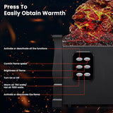 ZAFRO 21" Electric Fireplace Insert — Realistic 3D Flame, 750W/1500W Heat, Remote Control, Timer & Safe Overheat Protection for Home or Office ZAFRO