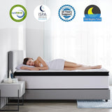 DEHIJU Queen Size Mattress, 10 Inch Hybrid Memory Foam Queen Mattress in a Box with Individual Pocket Spring for Motion Isolation & Pressure Relief, Medium Firm, CertiPUR-US DEHIJU