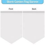 20Pcs Sublimation Garden Flags Blank Banners 12X18in Polyester Flags for Heat Transfer Printing Dye DIY Craft Indoor Outdoor Courtyard KKSUBCA