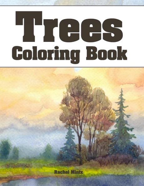 Trees - Coloring Book: Collection of Nature, Forests, Woods & Lonely Tree Landscapes, 44 Artist's Hand Drawings for Adults WoodArtSupply