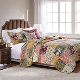 Greenland Home Antique Chic 100% Cotton Authentic Patchwork Quilt Set, Twin/Twin XL, Multicolor Greenland Home Fashions