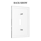 Forest Cabin Deer on Wooden Board Single Toggle Light Switch Covers Decorative Country Farmhouse 1 Gang Wall Plate Rustic Lodge Device Electrical Switchplate Faceplate for Bathroom Bedroom Decor Thsanju