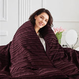 NEXHOME PRO Duvet Cover Queen,3 Pieces Boho Tufted Duvet Cover Set, Soft and Lightweight 100% Washed Microfiber Comforter Cover Set for All Season(Burgundy,90 x 90)-No Comforter NEXHOME PRO