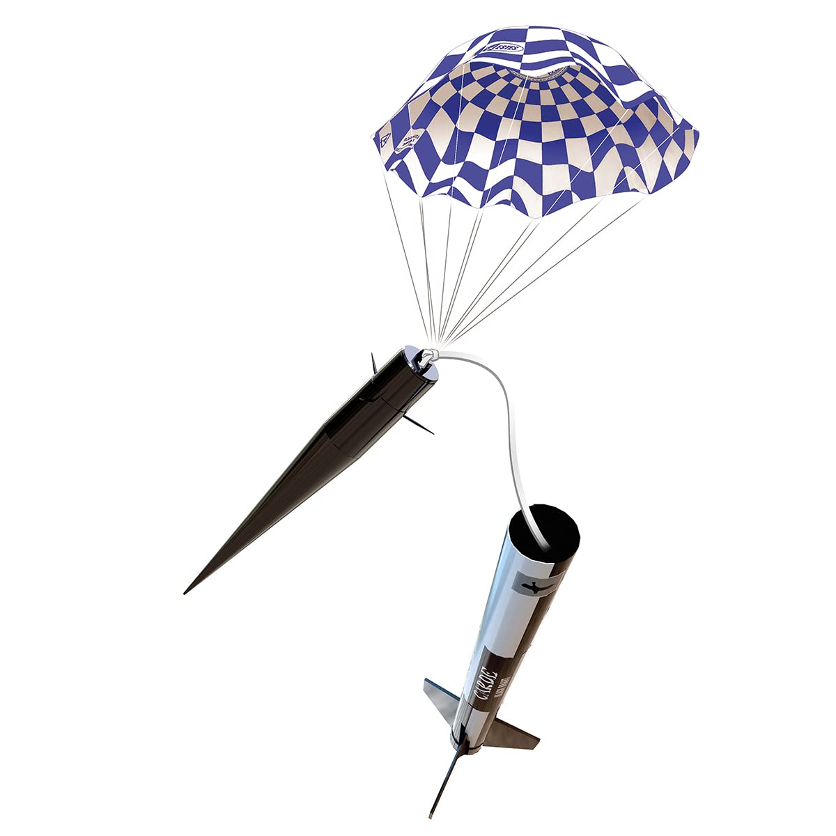 Estes 7243 Black Brant II Rocket-Building Kit, Advanced Dual-Body Flying-Rocket-Model Kit for Ages 10+ Estes