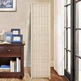 Esright 4 Panel Bamboo Room Divider, 6 Ft Tall Folding Privacy Screen Room Divider, Freestanding Partition Wall Dividers for Office,Bedroom, Beige Esright