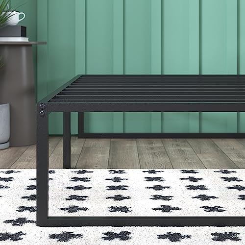 Zinus Lorelei 14 Inch Metal Platform Bed Frame, Mattress Foundation with Steel Slat Support, No Box Spring Needed, Easy Assembly, Twin, Black Zinus