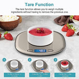 Ultrean High Capacity Food Scale, 33lb Rechargeable Digital Kitchen Scale with LCD Display, Slim & Lightweight Design, 1g Precise Graduation, Weight Grams and Ounces for Cooking, Baking & Meal Prep