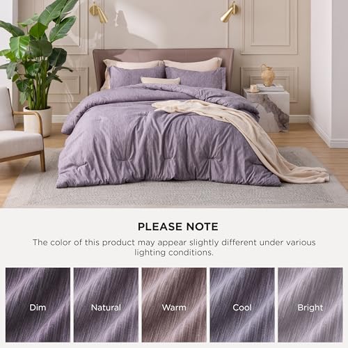 Bedsure King Size Comforter Set - Dark Red King Comforter Set, Soft Bedding for All Seasons, Cationic Dyed Bedding Set, 3 Pieces, 1 Comforter (104"x90") and 2 Pillow Shams (20"x36"+2") Bedsure