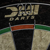 DMI Sports Paris Bristle Dartboard Cabinet Sets - Includes LED Lighting or Electronic Scoring Option, Rustic Grey (D4400W) DMI Sports