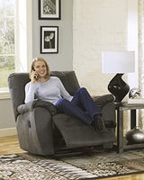 Signature Design by Ashley Tambo Faux Leather Manual Rocker Recliner, Gray Signature Design by Ashley