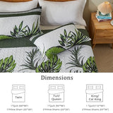 OARAGE Quilt Bedding Set, Olive Green King/Cal King Comforter Set, Bedding Comforter Sets, Soft Lightweight Bedspread, Ultrasonic Microfiber Bed Coverlet for All Season (1 Quilt,2 Sham) OARAGE