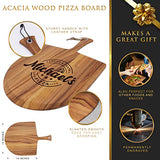 The Wedding Party Store Personalized Acacia Wood Pizza Peel Board Paddle with Handle - Custom Engraved and Monogrammed The Wedding Party Store