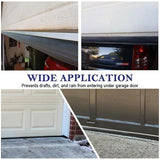 Ginchain Garage Door Seals Bottom Rubber Weather Stripping Kit with 5/16" T-Ends Seal Strip Replacement, Universal U+O Ring Weatherproof Threshold Buffering Sealing Rubber(16Ft) Ginchain