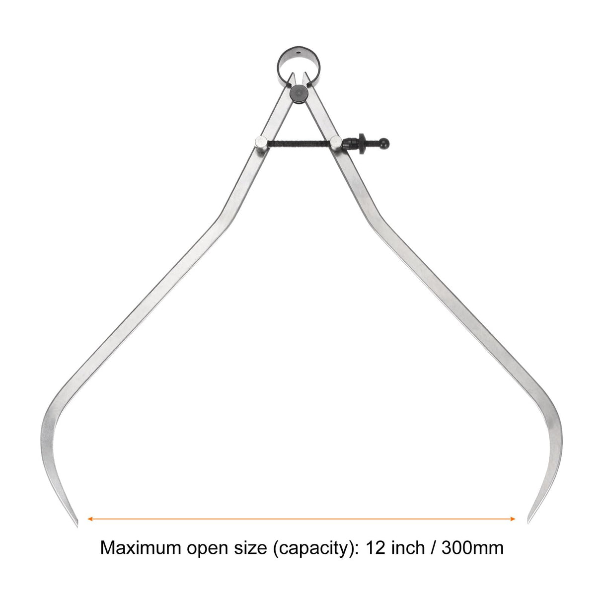 HARFINGTON Spring Joint Caliper 12 inch / 300mm Adjustable Spring Outside Caliper with Solid Nut for Wood Turning Lathe Work HARFINGTON