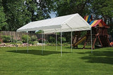 ShelterLogic 10' x 20' MaxAP Large Portable Garage 2in1 Kit Heavy-Duty Steel Frame Outdoor Canopy, Gazebo, or Carport Tent with Enclosure for Car, SUV, Truck, Boat, Tractor, White ShelterLogic